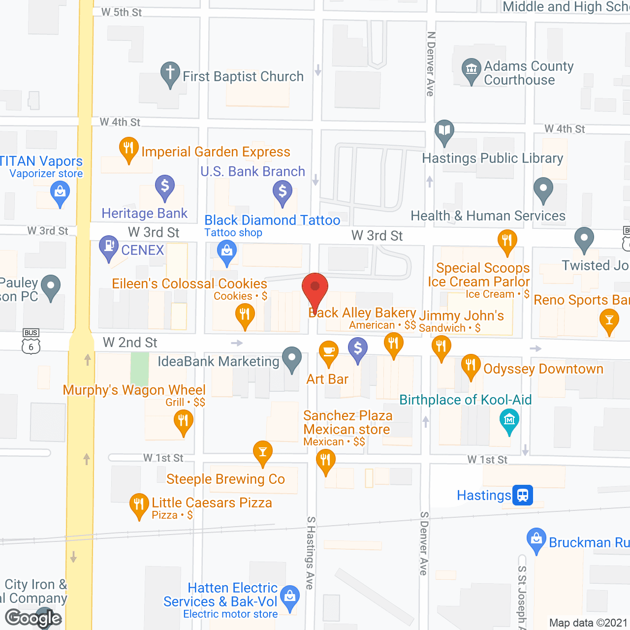 The Kensington Hastings in google map