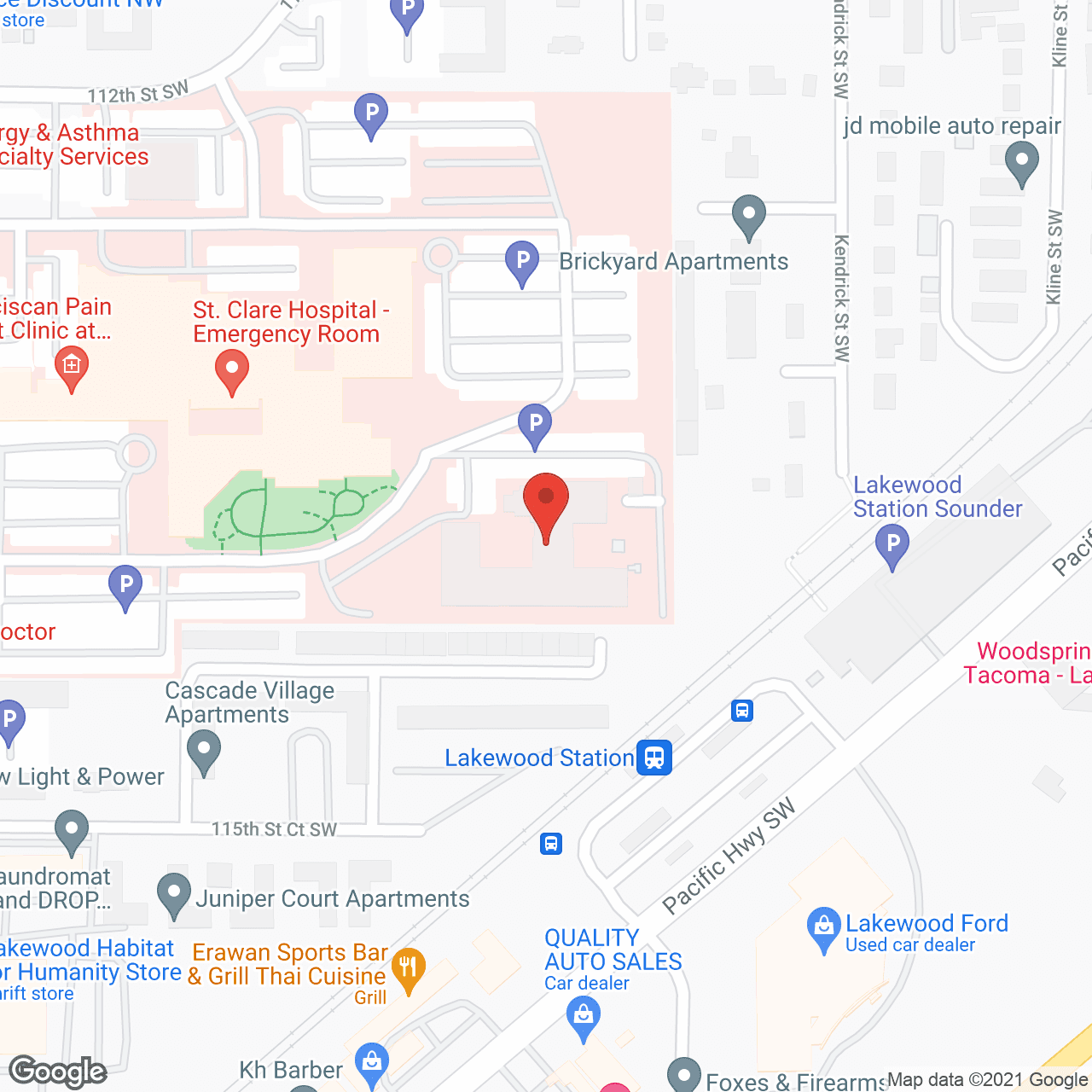 The Oaks at Lakewood in google map