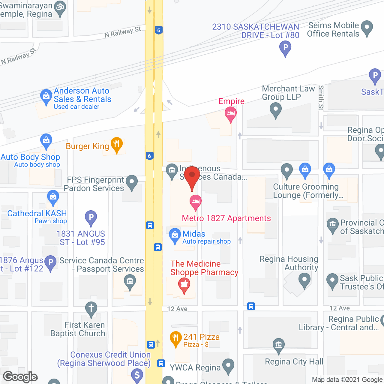 Metro 1827 in google map