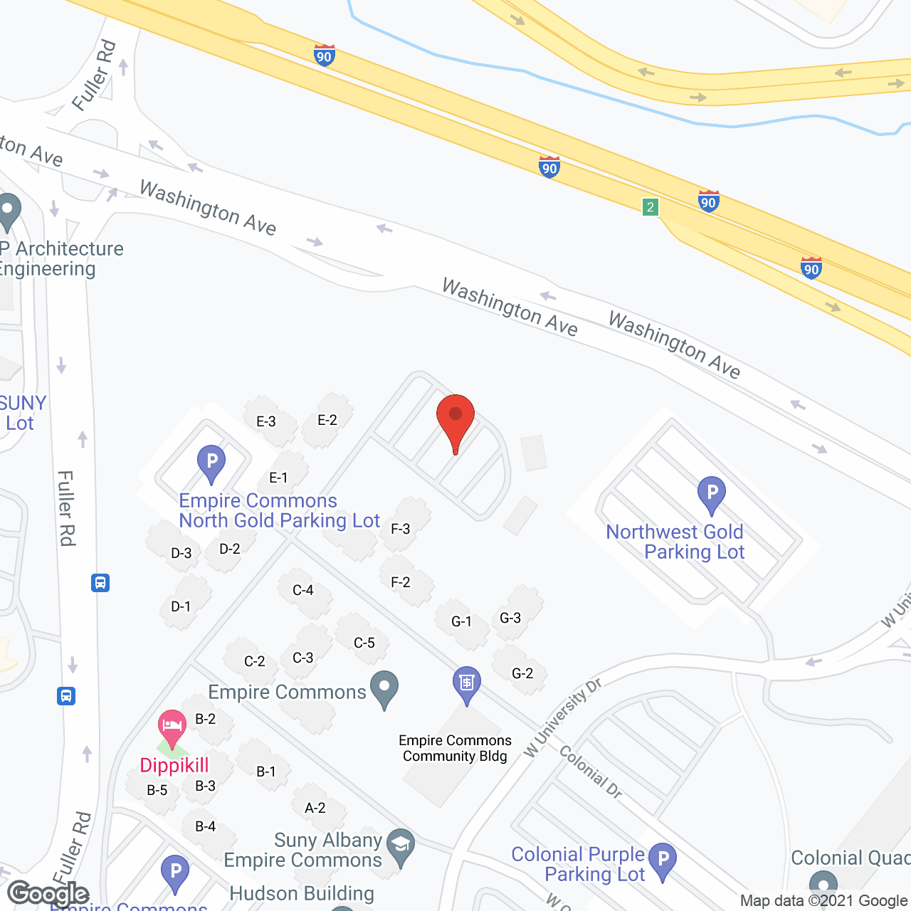 Promenade at University Place in google map