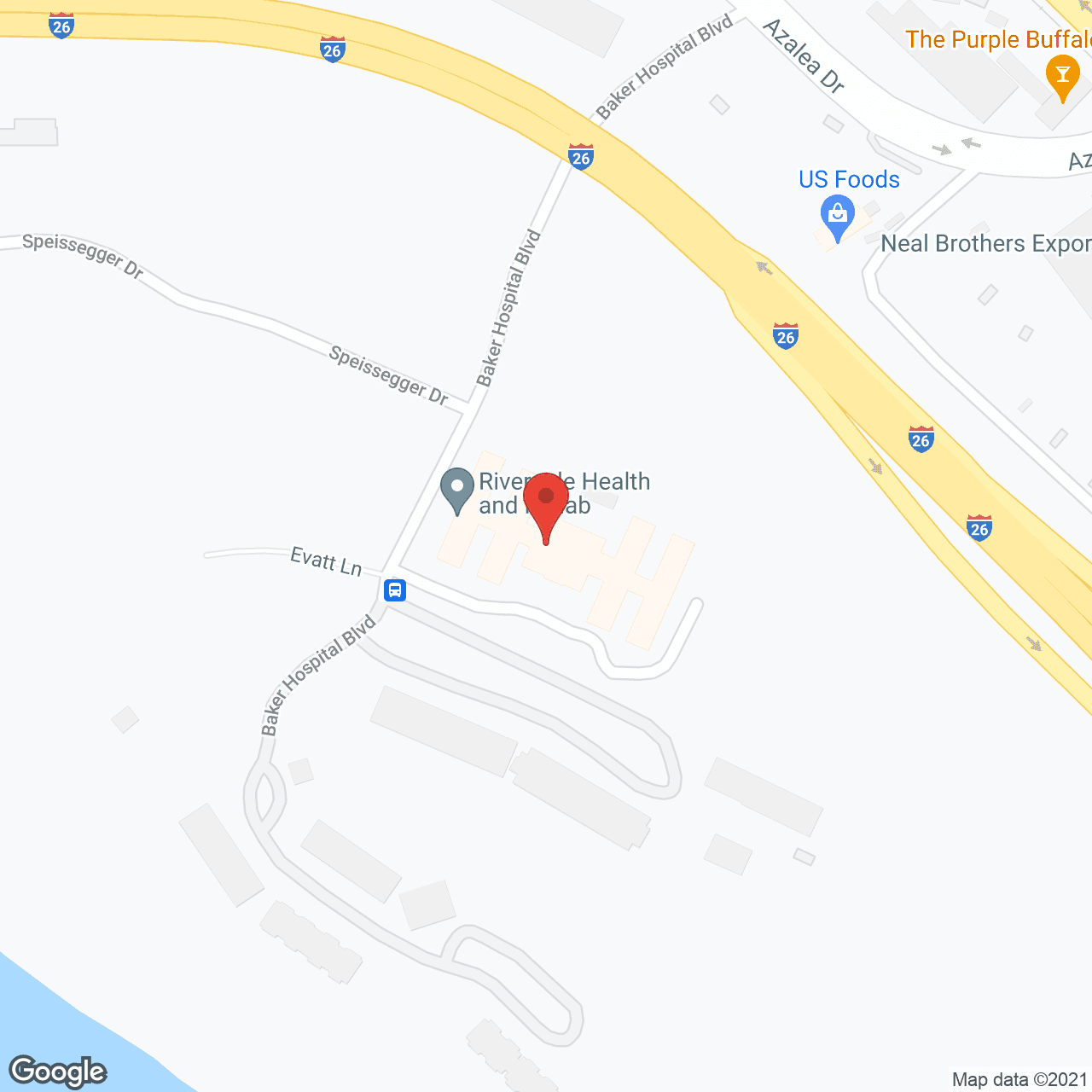Riverside Health And Rehab in google map