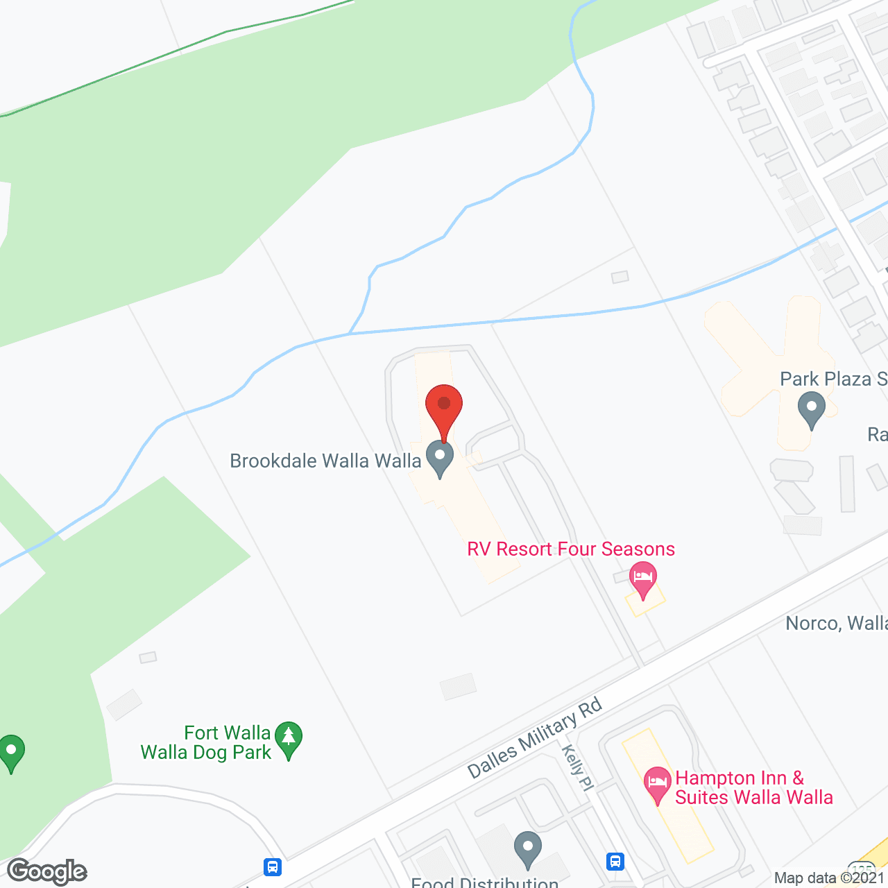 Brookdale Walla Walla in google map