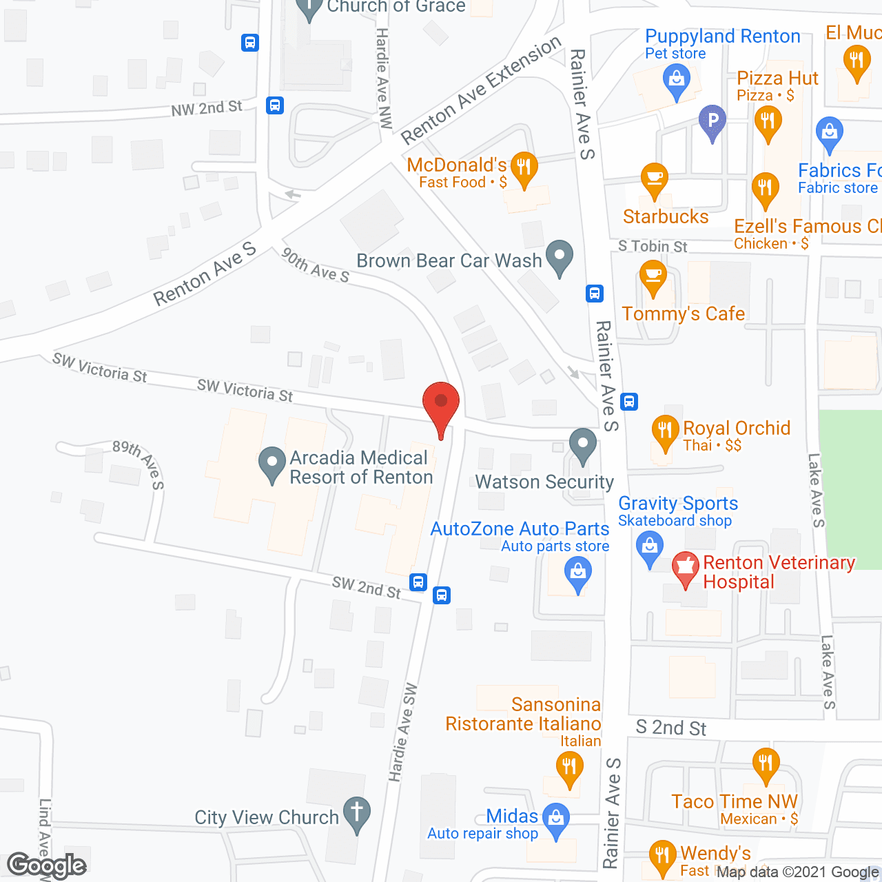 Renton Assisted Living in google map