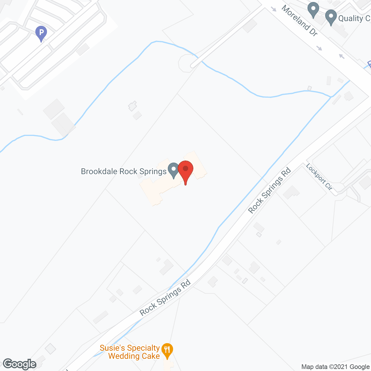 Brookdale Rock Springs in google map