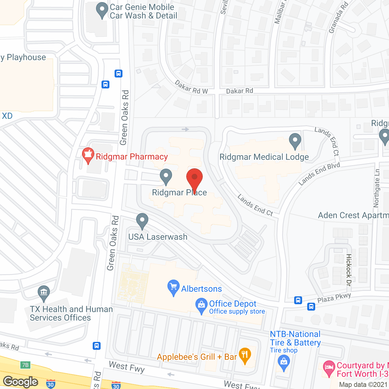 Ridgmar Place in google map