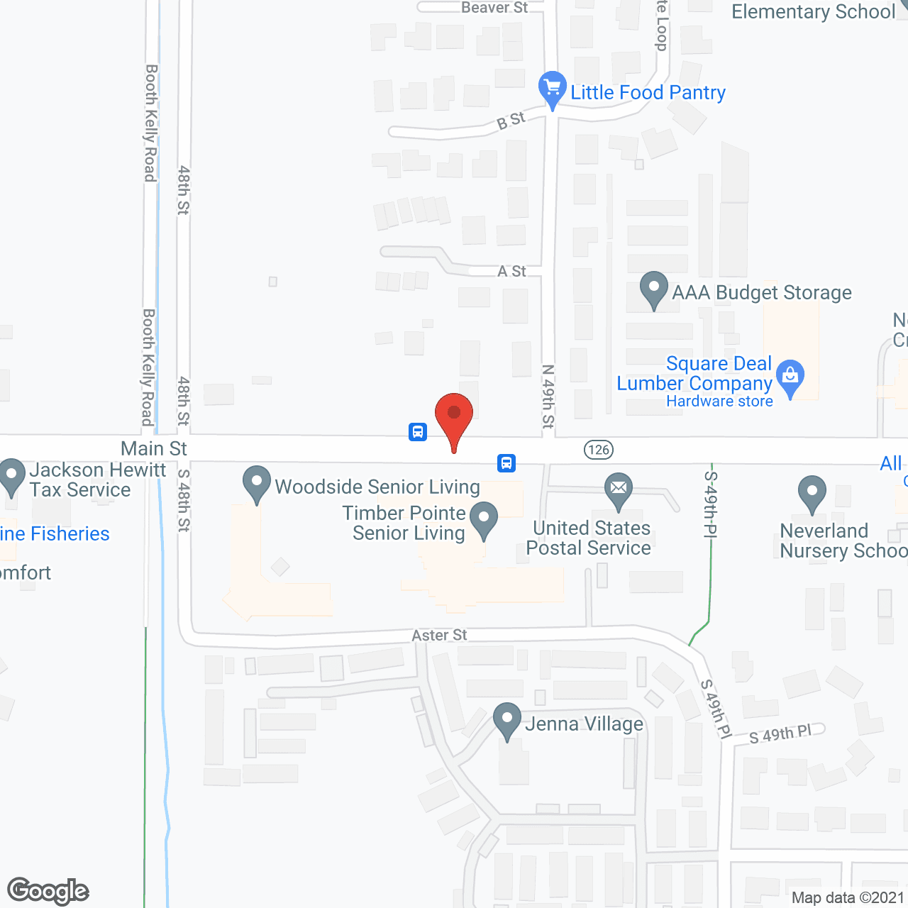 Timber Pointe Senior Living in google map