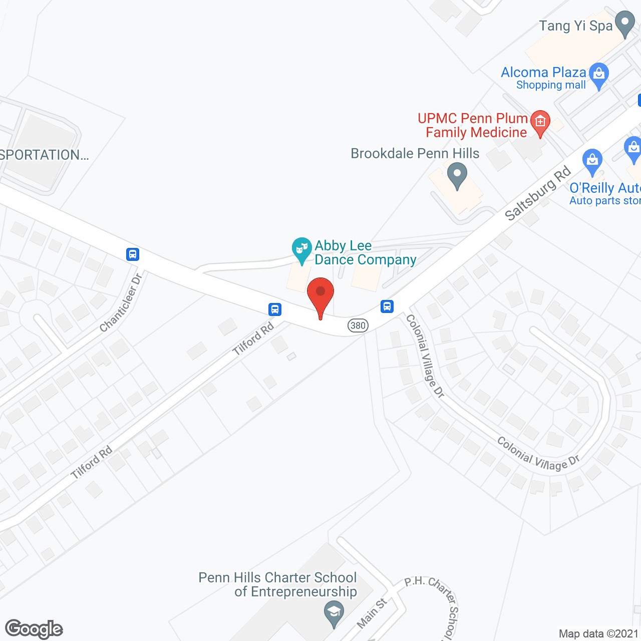 Brookdale Penn Hills in google map
