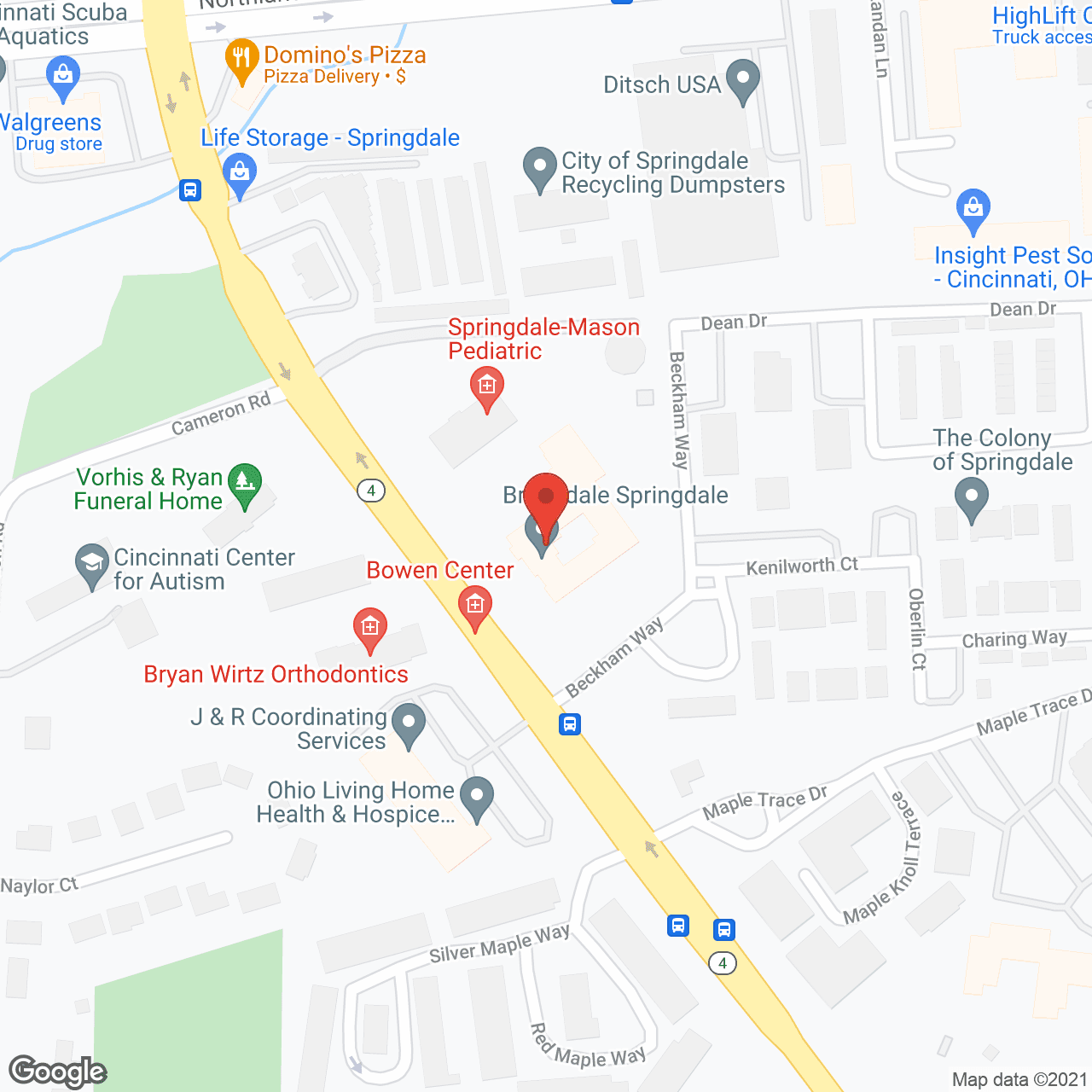 Brookdale Springdale (Offering HealthPlus) in google map