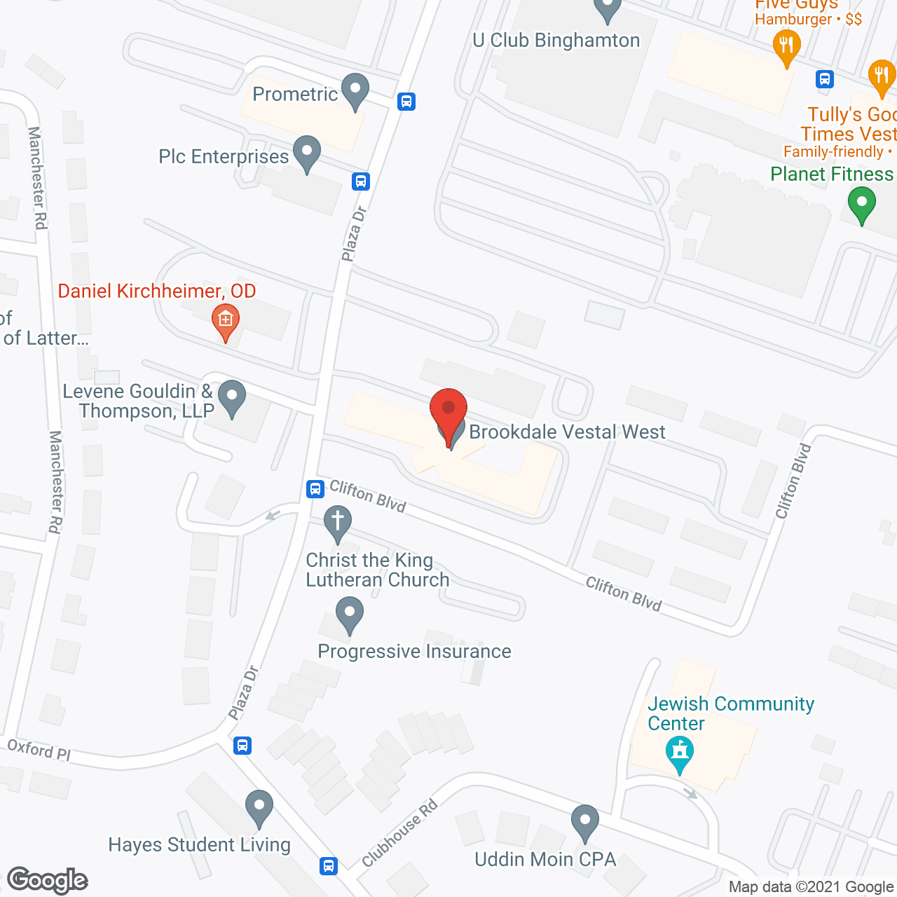Brookdale Vestal West in google map