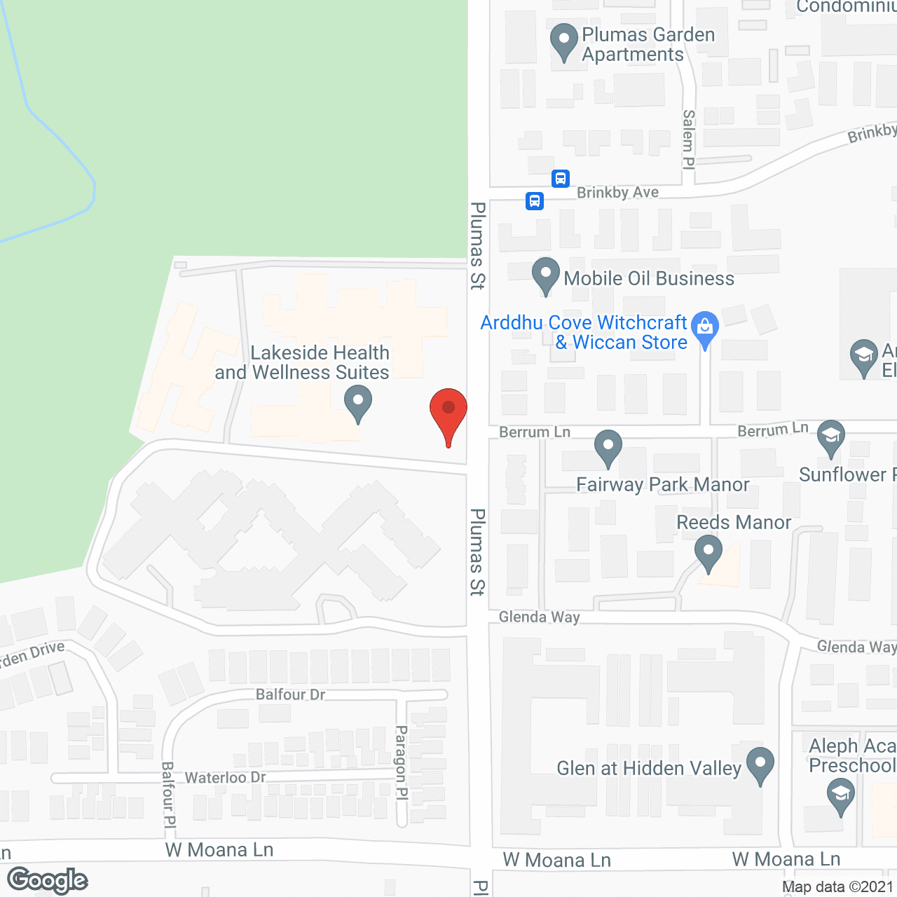Brookdale Reno in google map