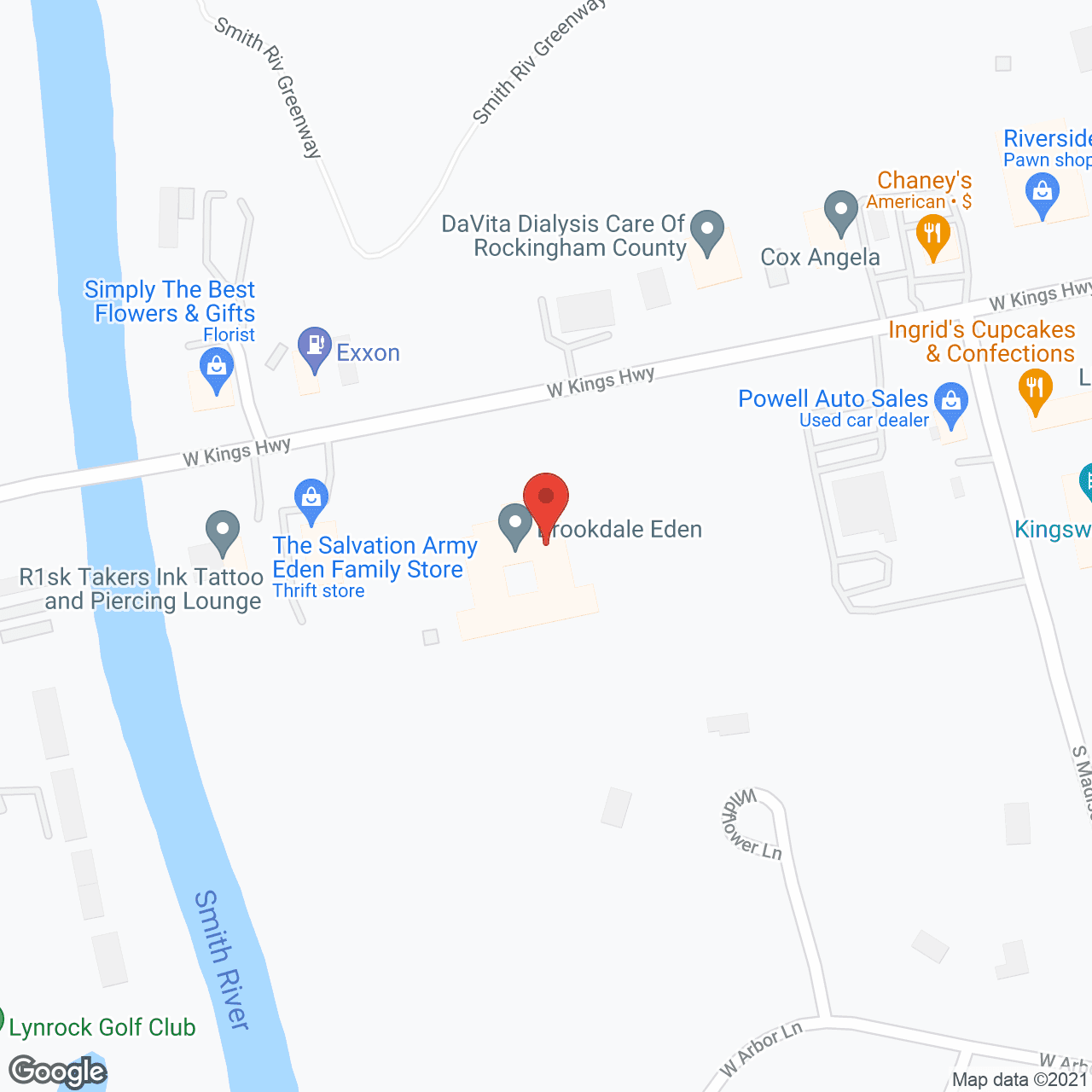 Brookdale Eden in google map