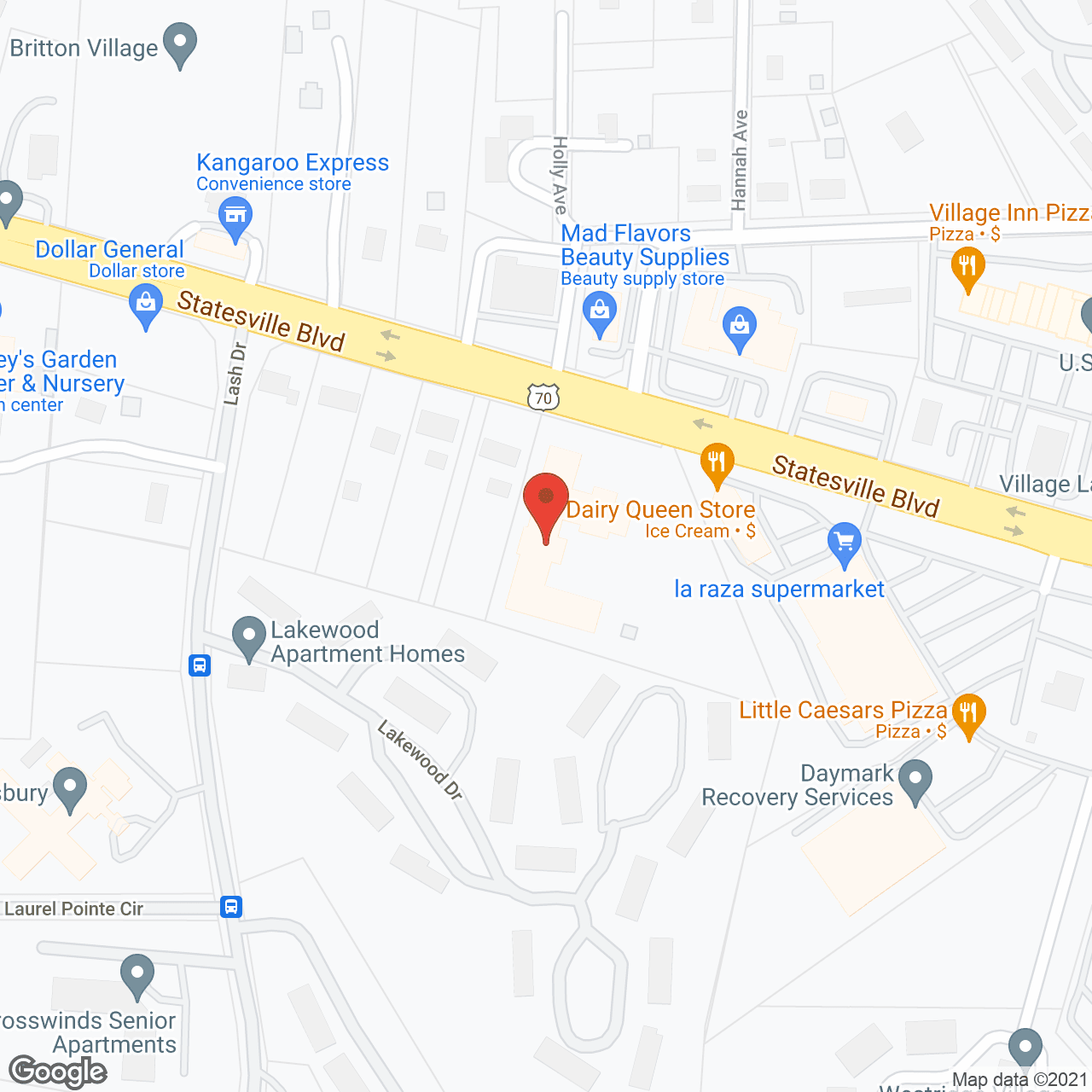 Brookdale Salisbury in google map