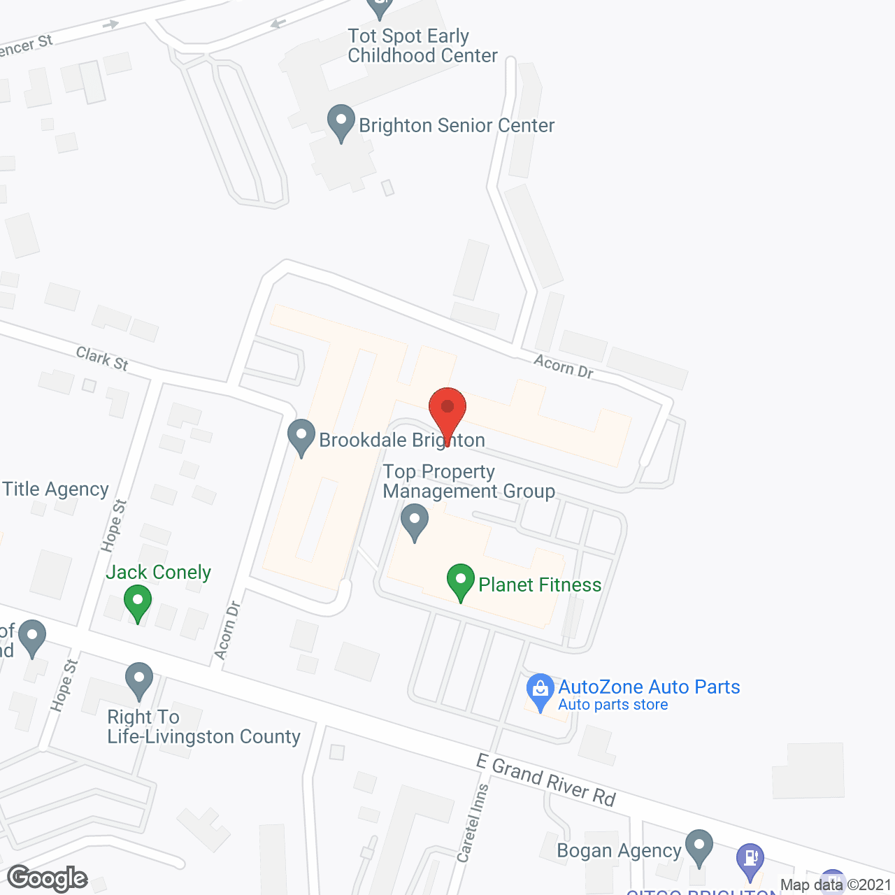 Brookdale Brighton in google map