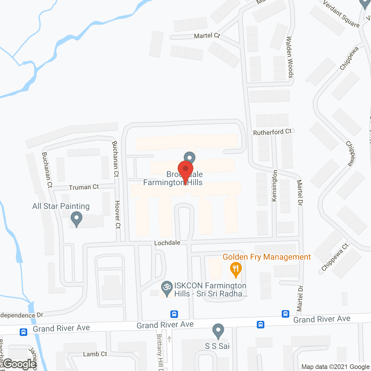 Brookdale Farmington Hills in google map