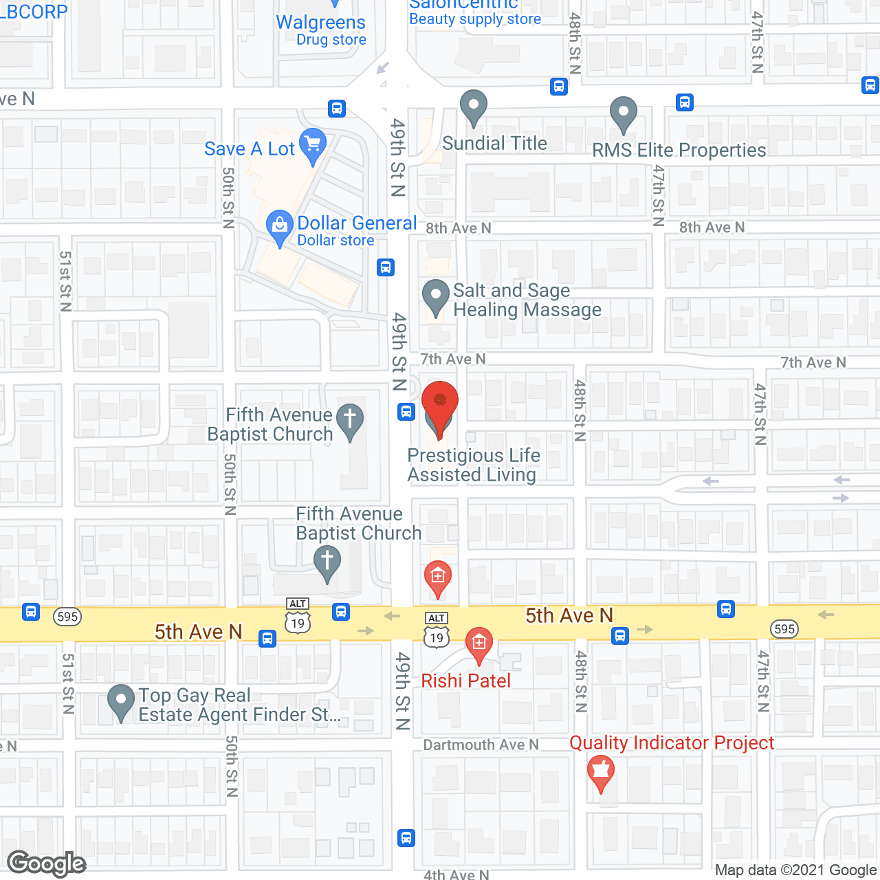 Prestigious Life Assisted Living in google map