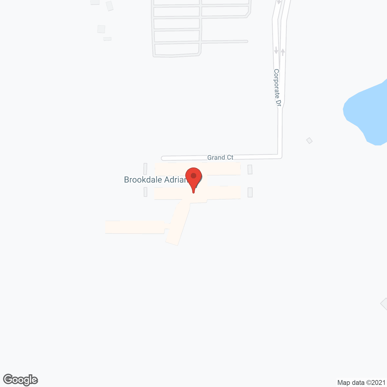 Brookdale Adrian in google map