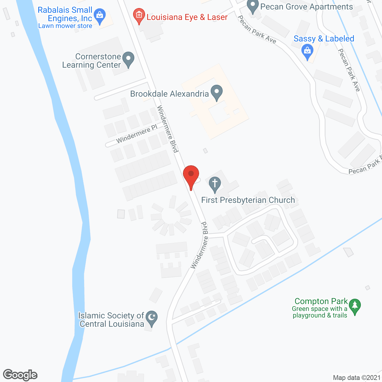 Brookdale Alexandria in google map