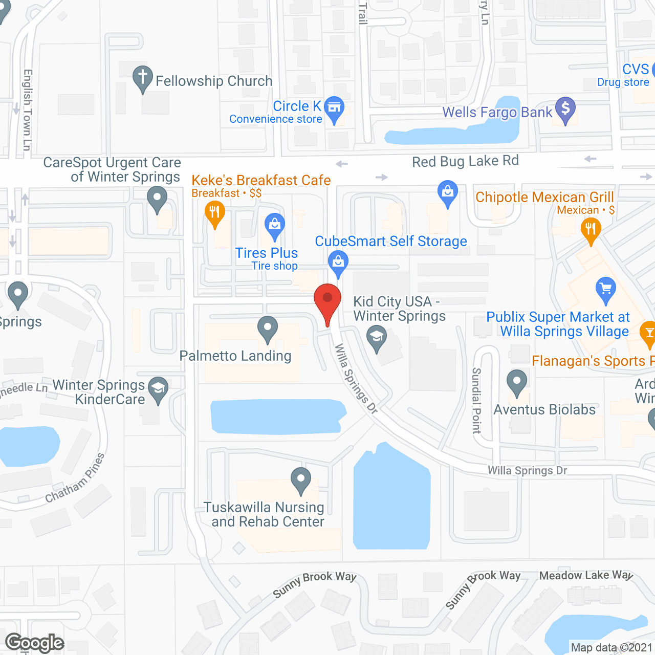 Palmetto Landing in google map