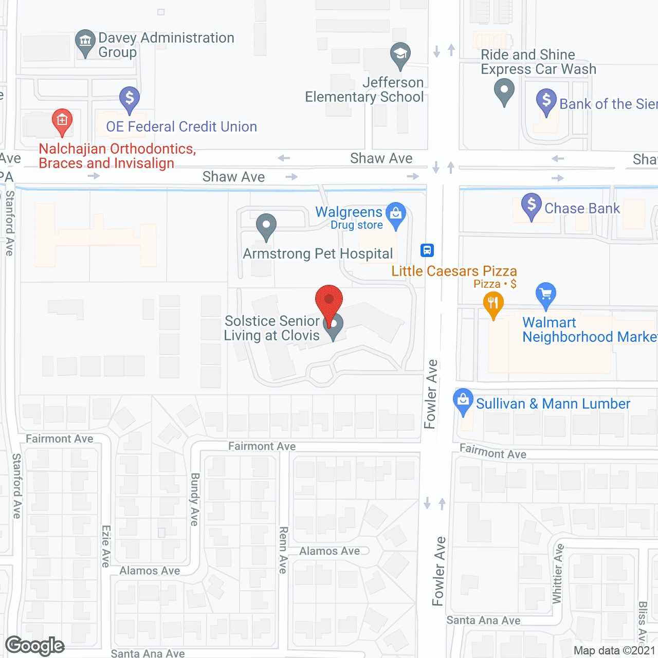 Solstice Senior Living at Clovis in google map