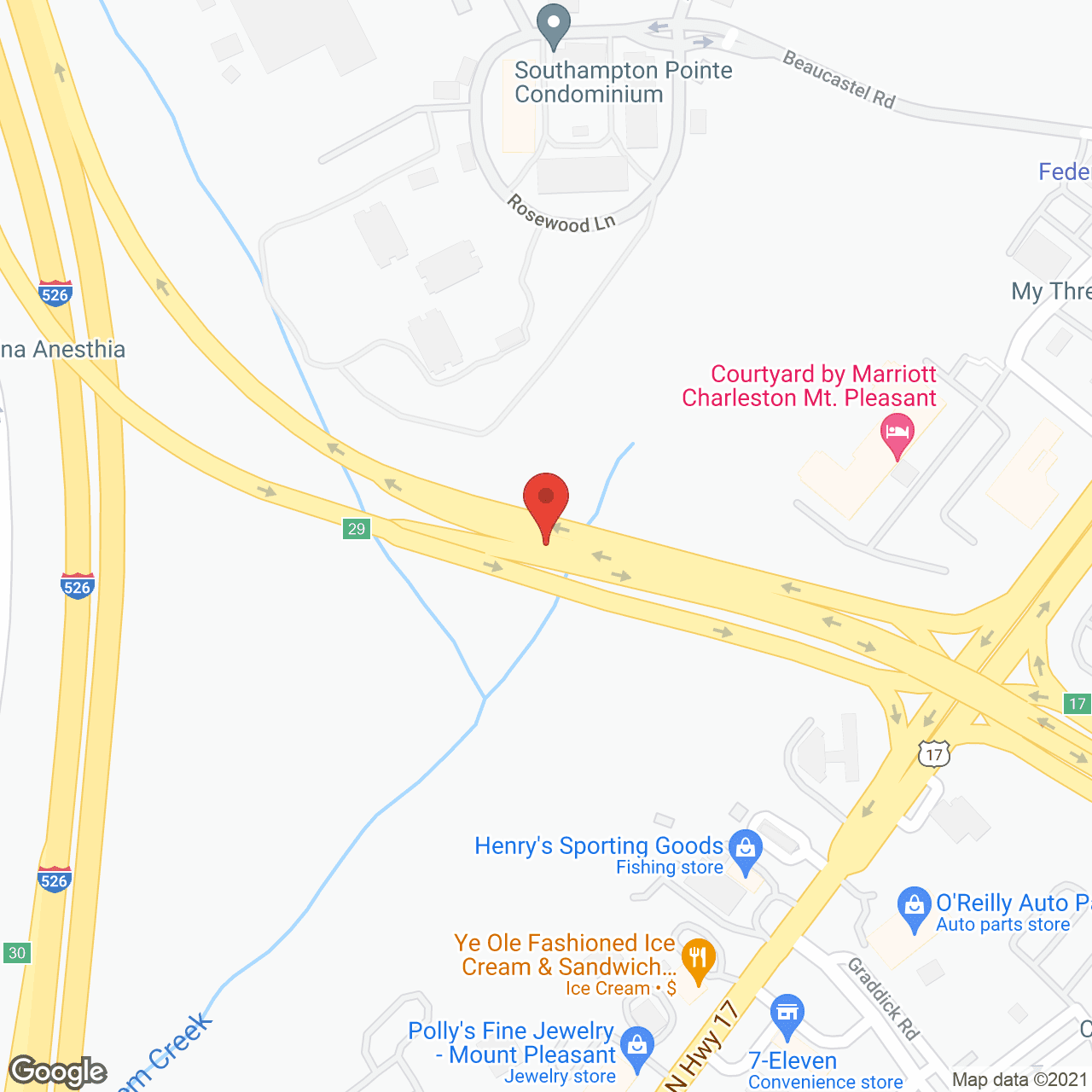 Atria Mount Pleasant in google map