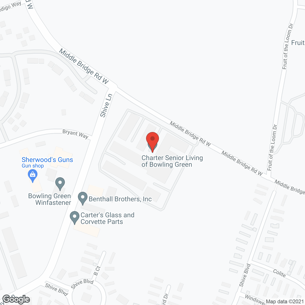 Charter Senior Living of Bowling Green in google map
