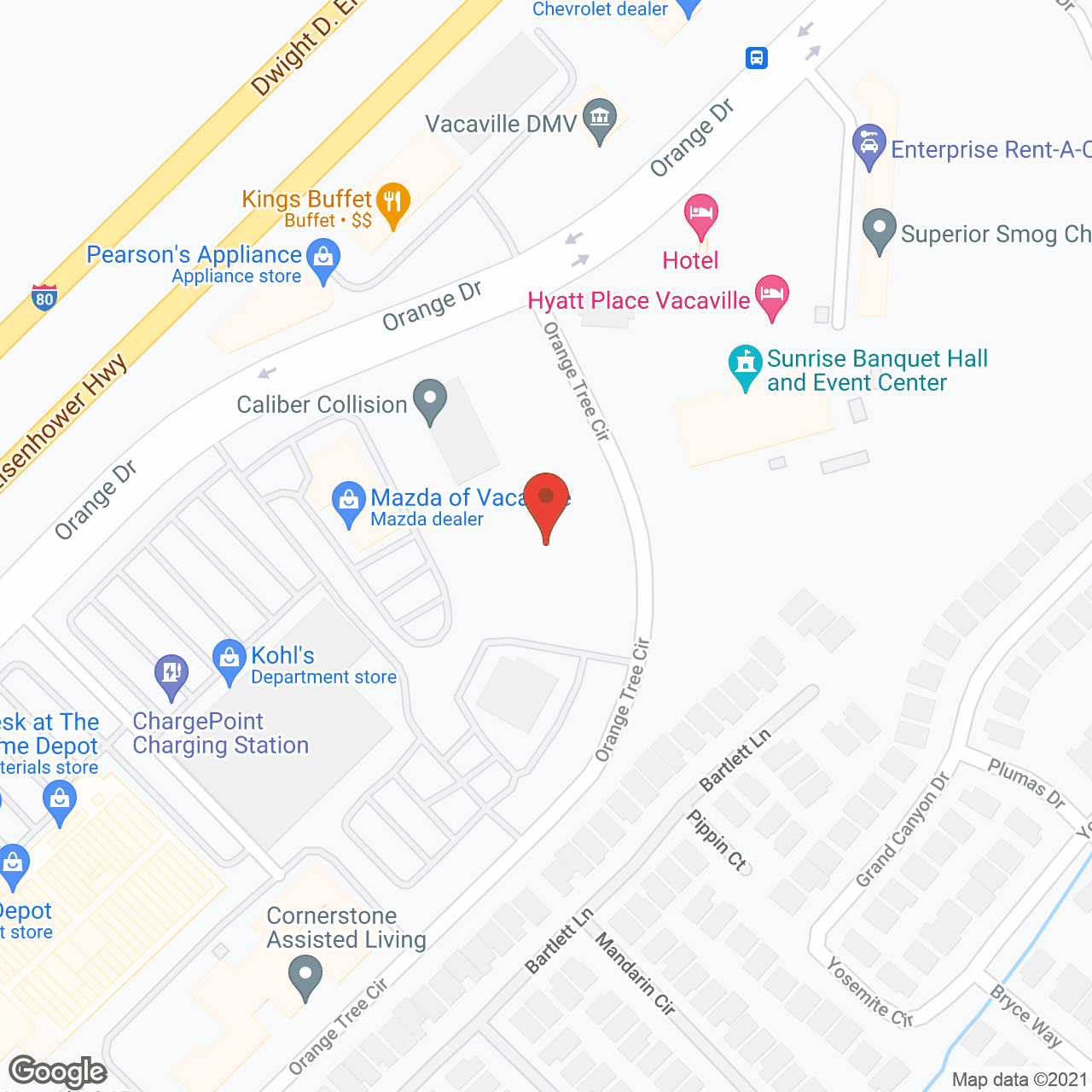 Vaca Valley Living in google map