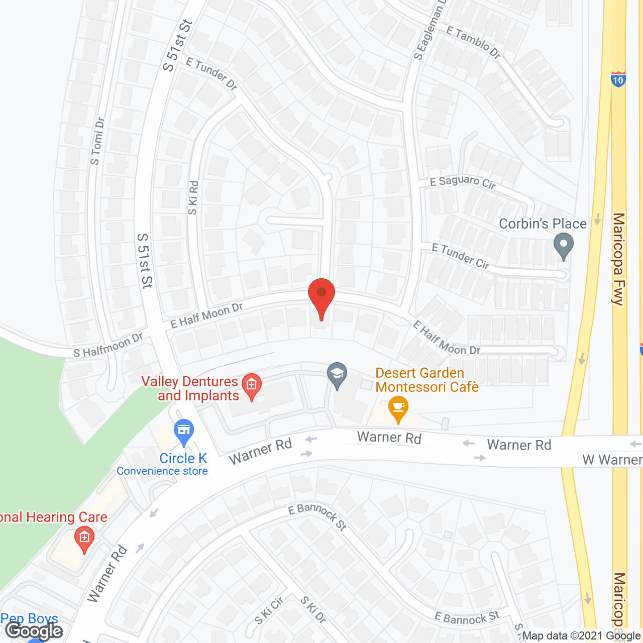 Ahwatukee Adult Care III in google map