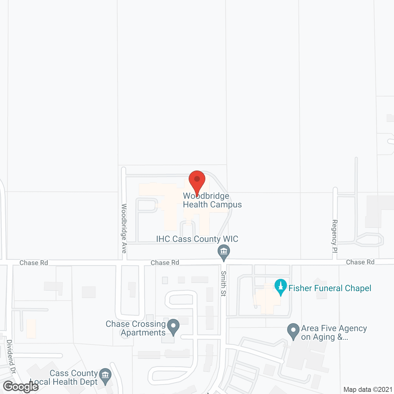 WoodBridge Health Campus in google map