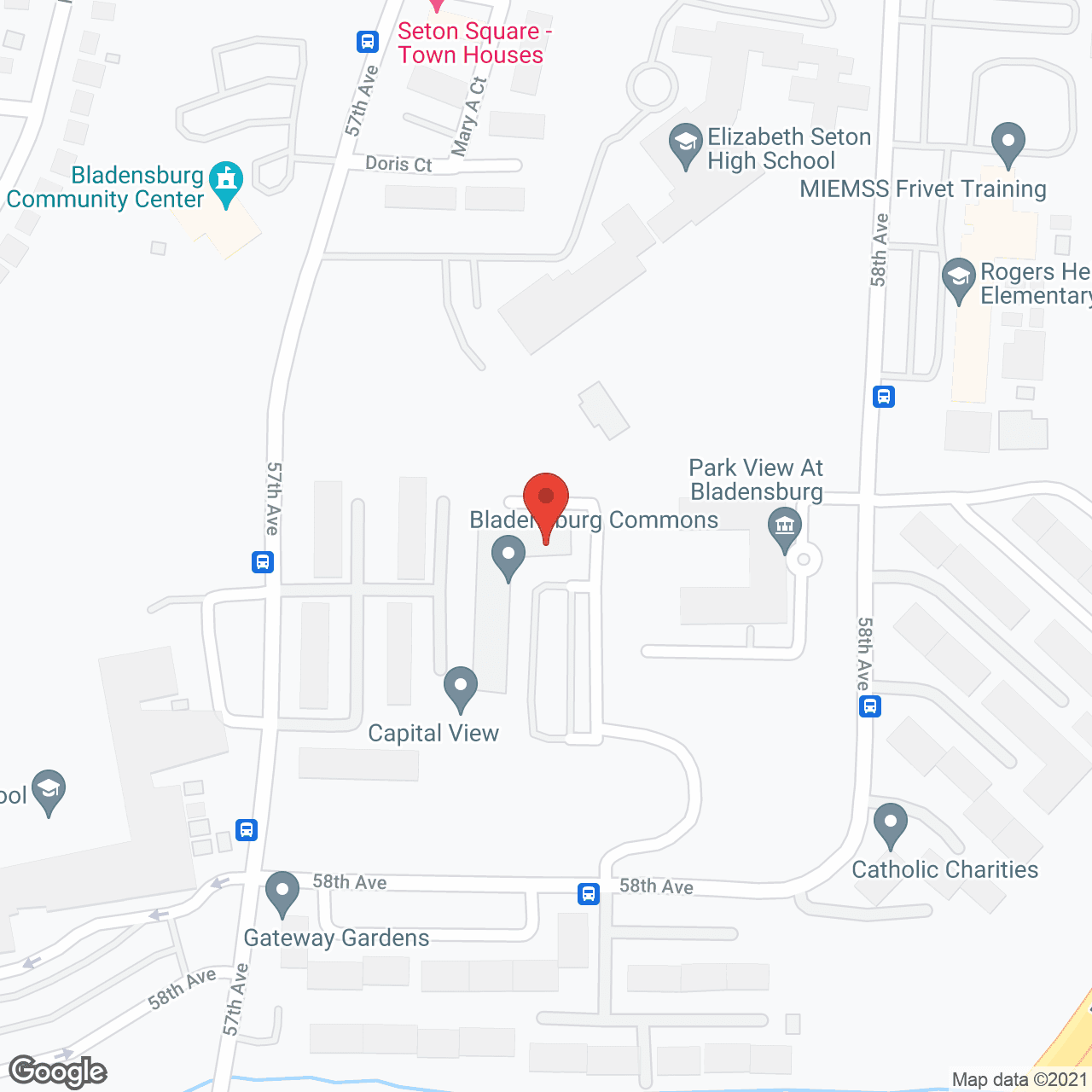 Bladensburg Commons in google map