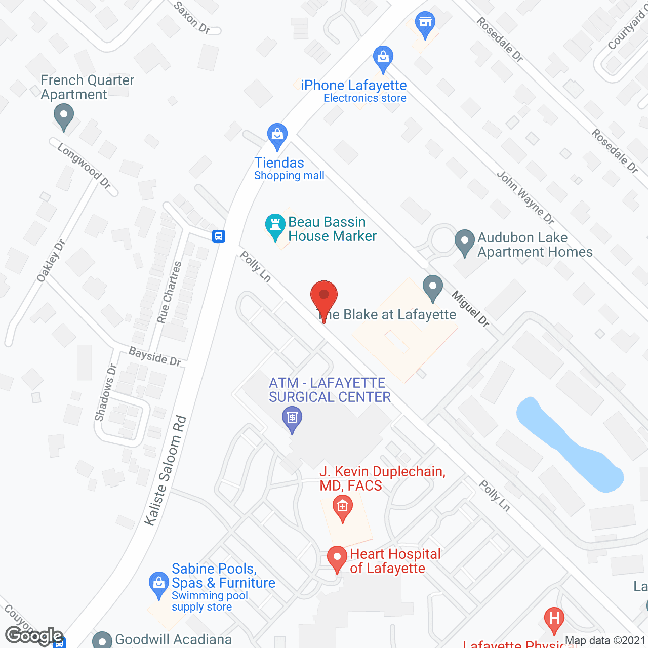 The Blake at Lafayette in google map
