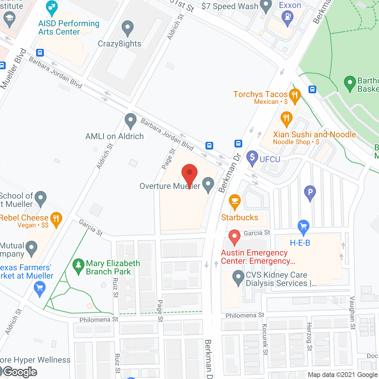 Overture Mueller 55+ Apartment Homes in google map