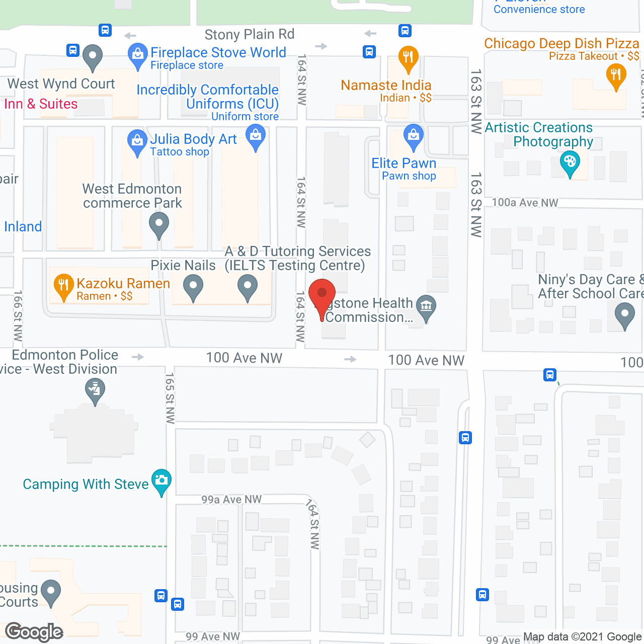 164 Street Building in google map