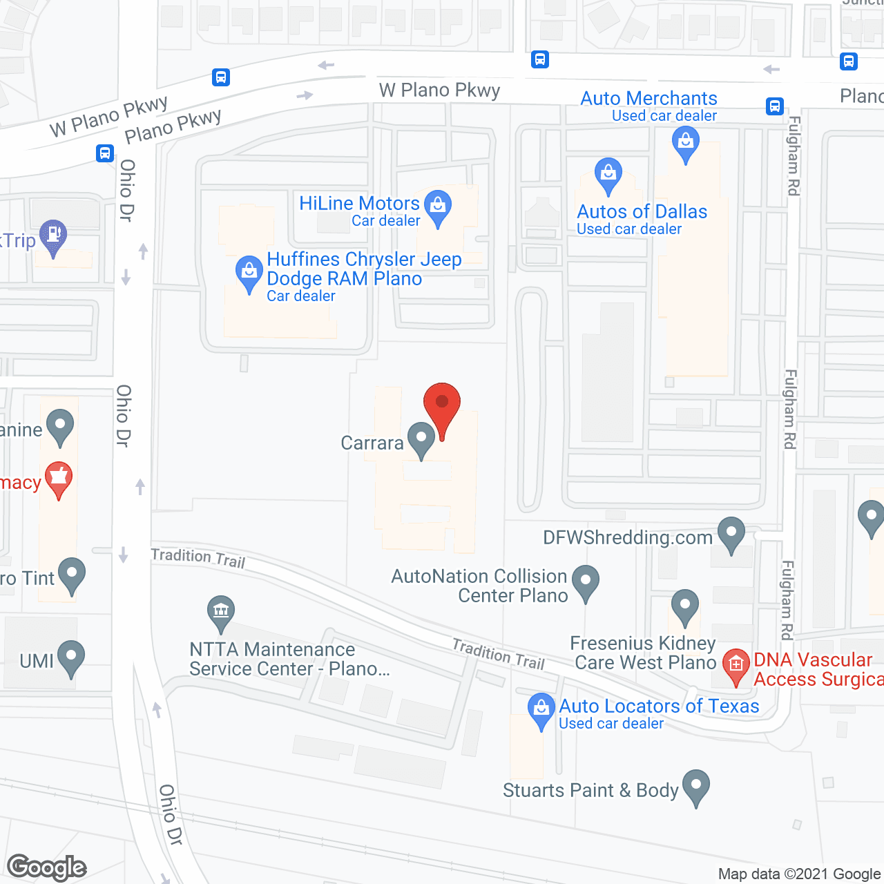 Carrara in google map