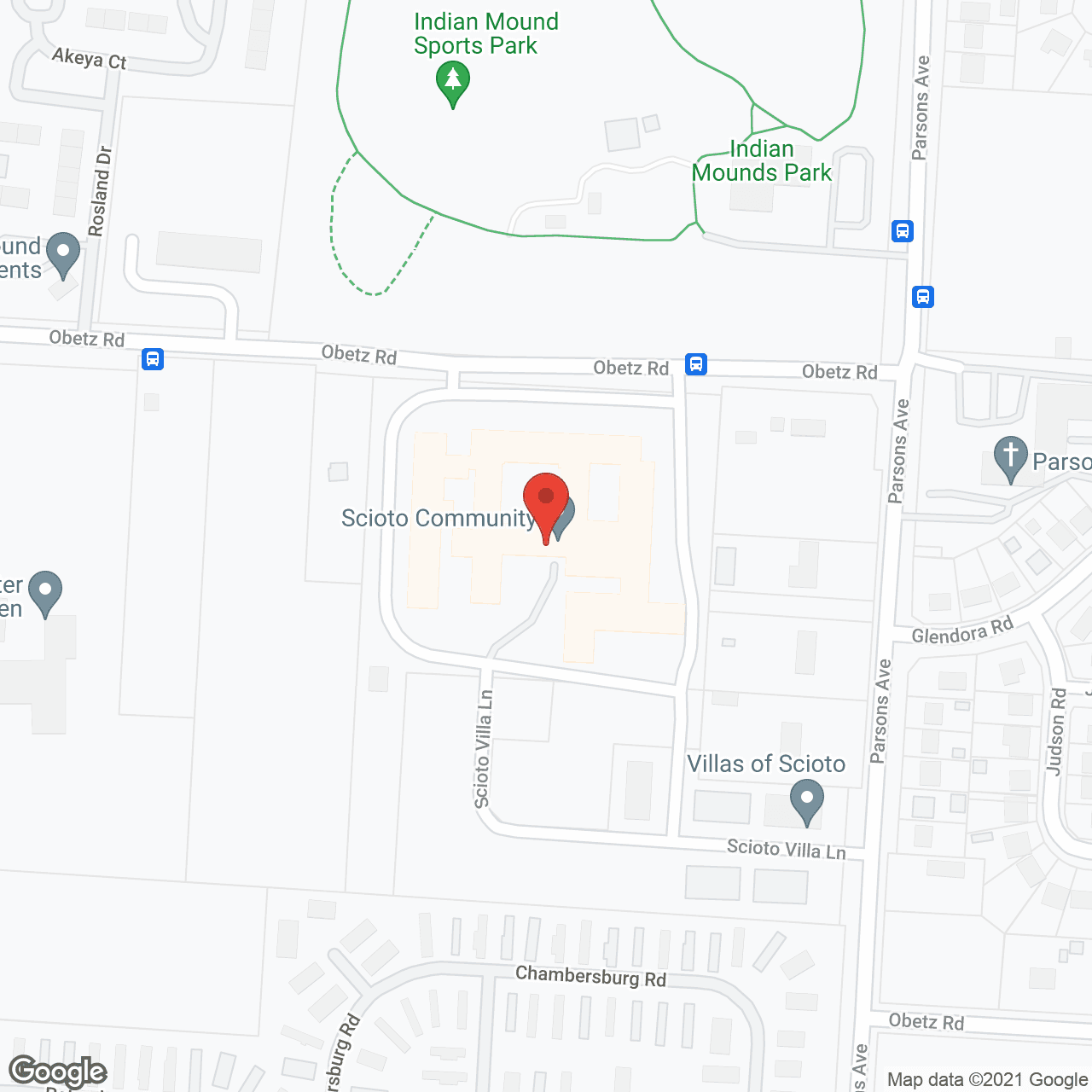Villas of Scioto in google map