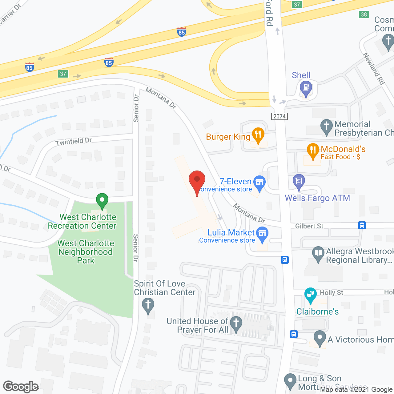 Queen City Assisted Living in google map