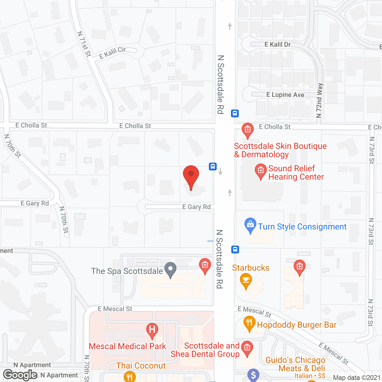 Park Place Residences in google map