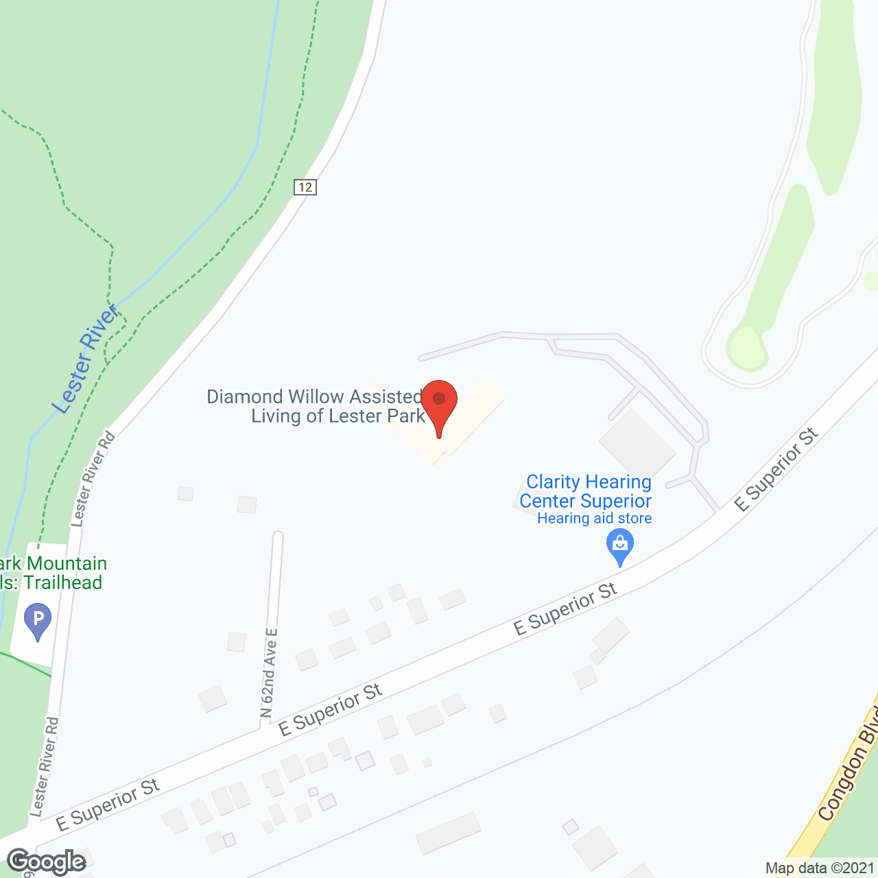 Diamond Willow Assisted Living of Lester Park in google map