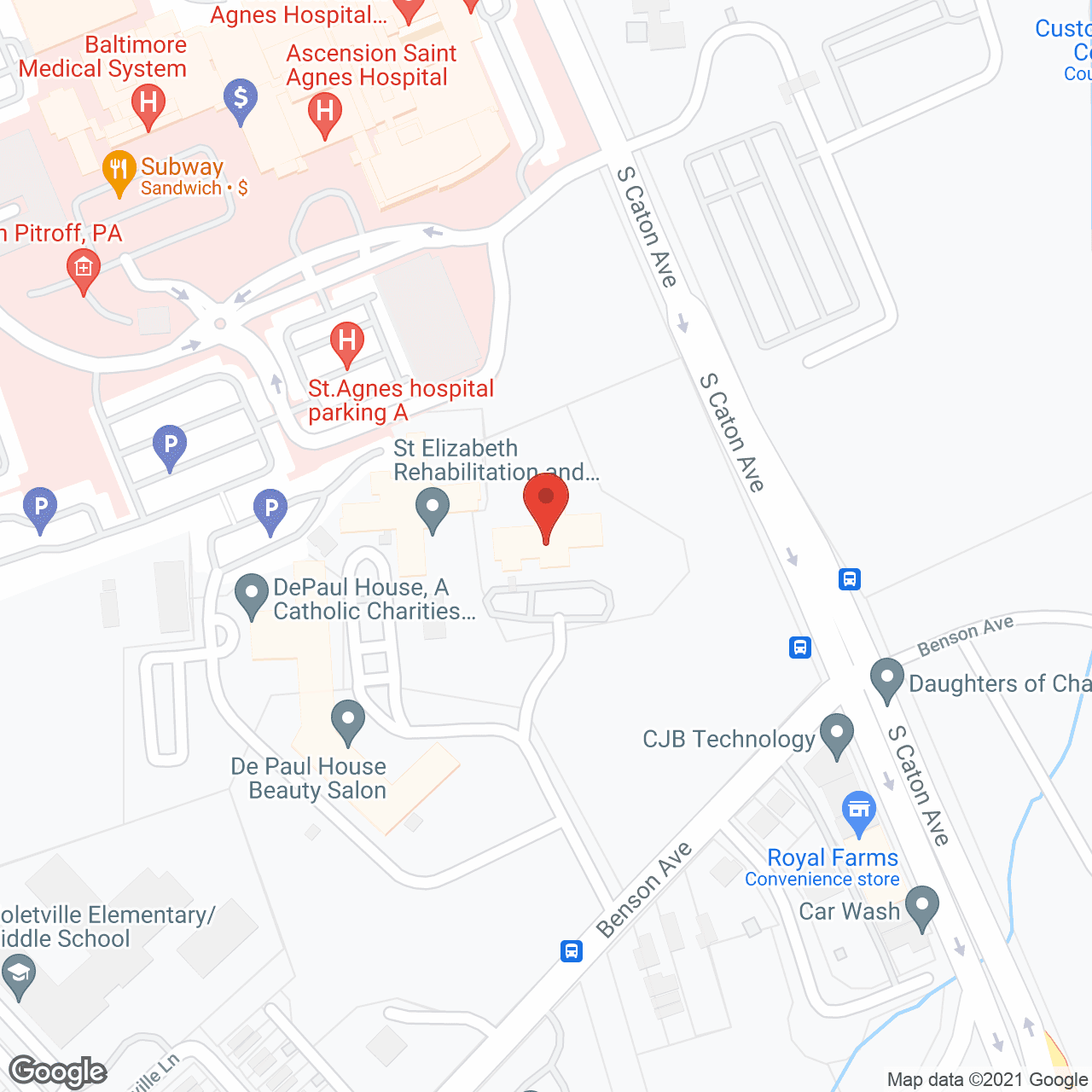 Caritas House Assisted Living in google map