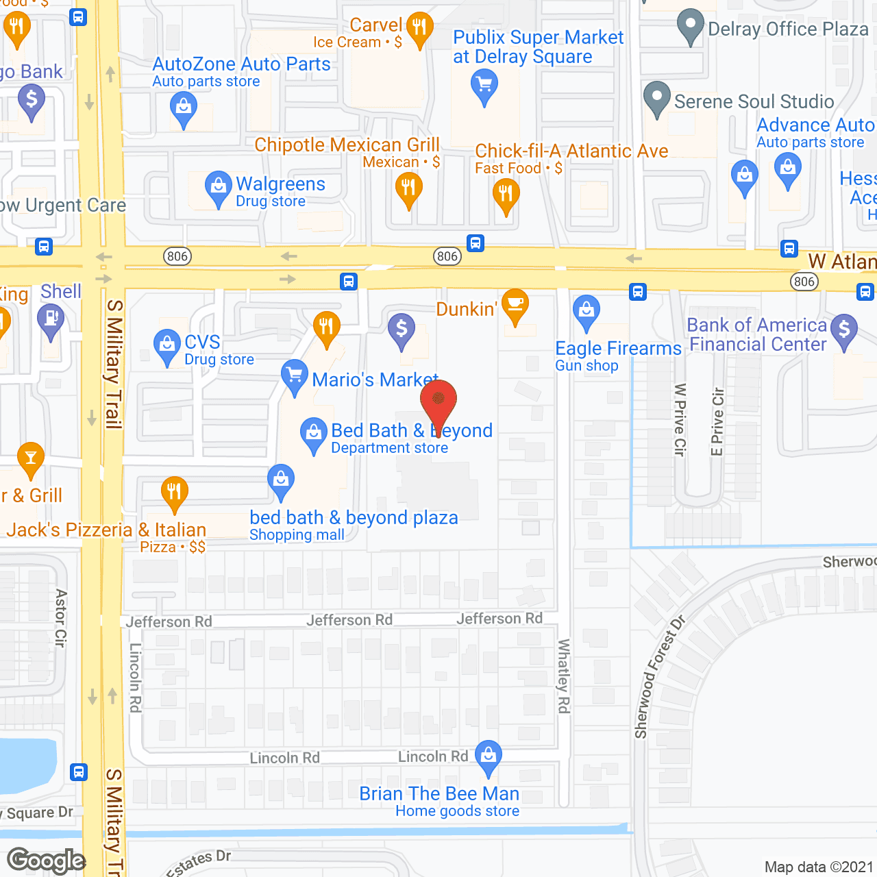 Symphony at Delray Beach in google map