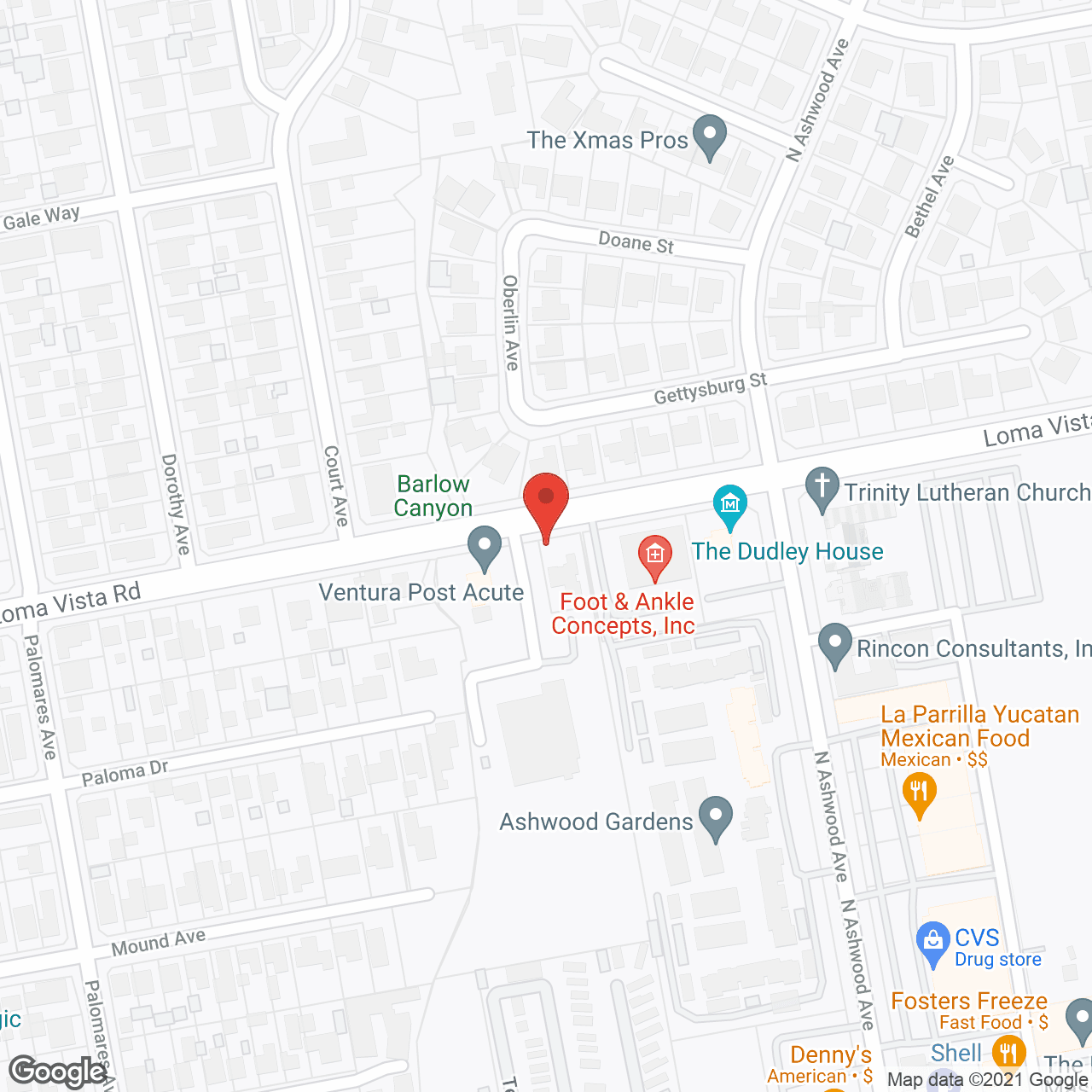 Ventura Post Acute - Ventura in google map