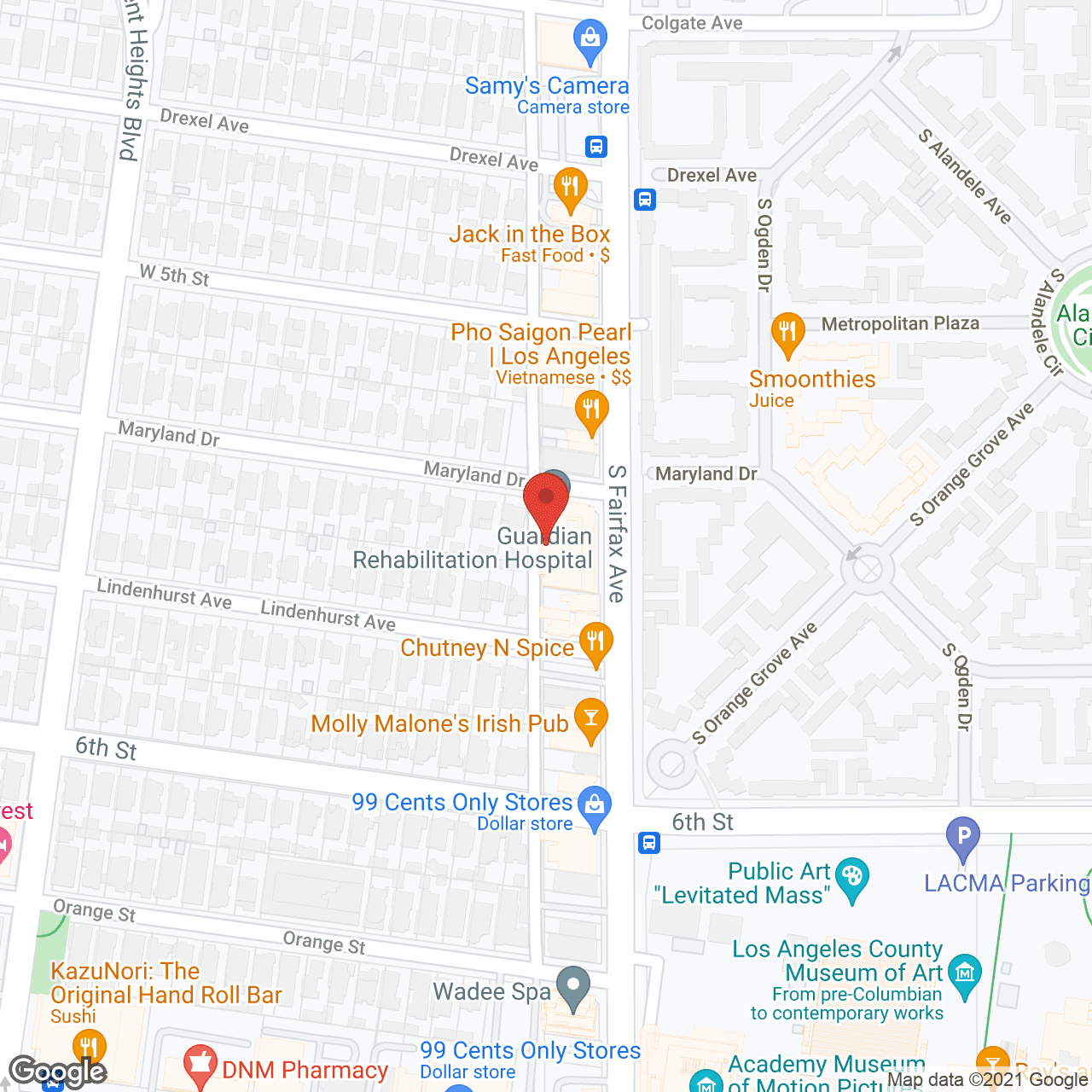 Guardian Rehabilitation Hospital in google map