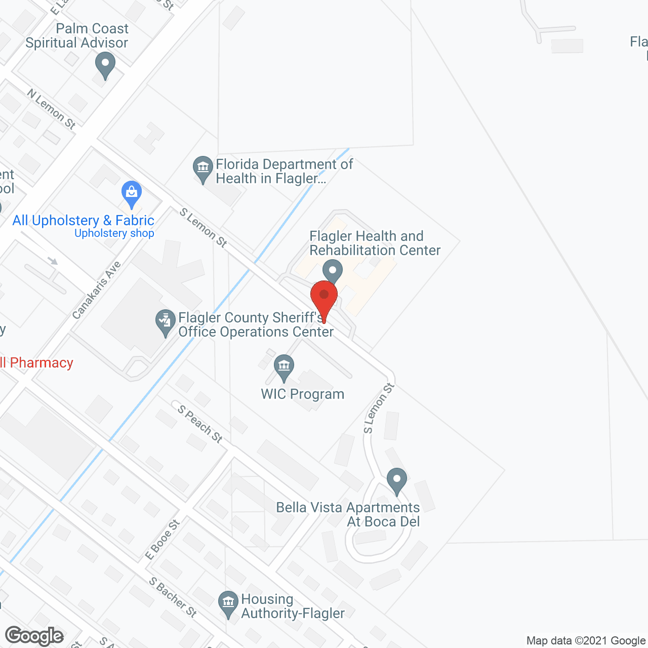 Flagler Pines in google map