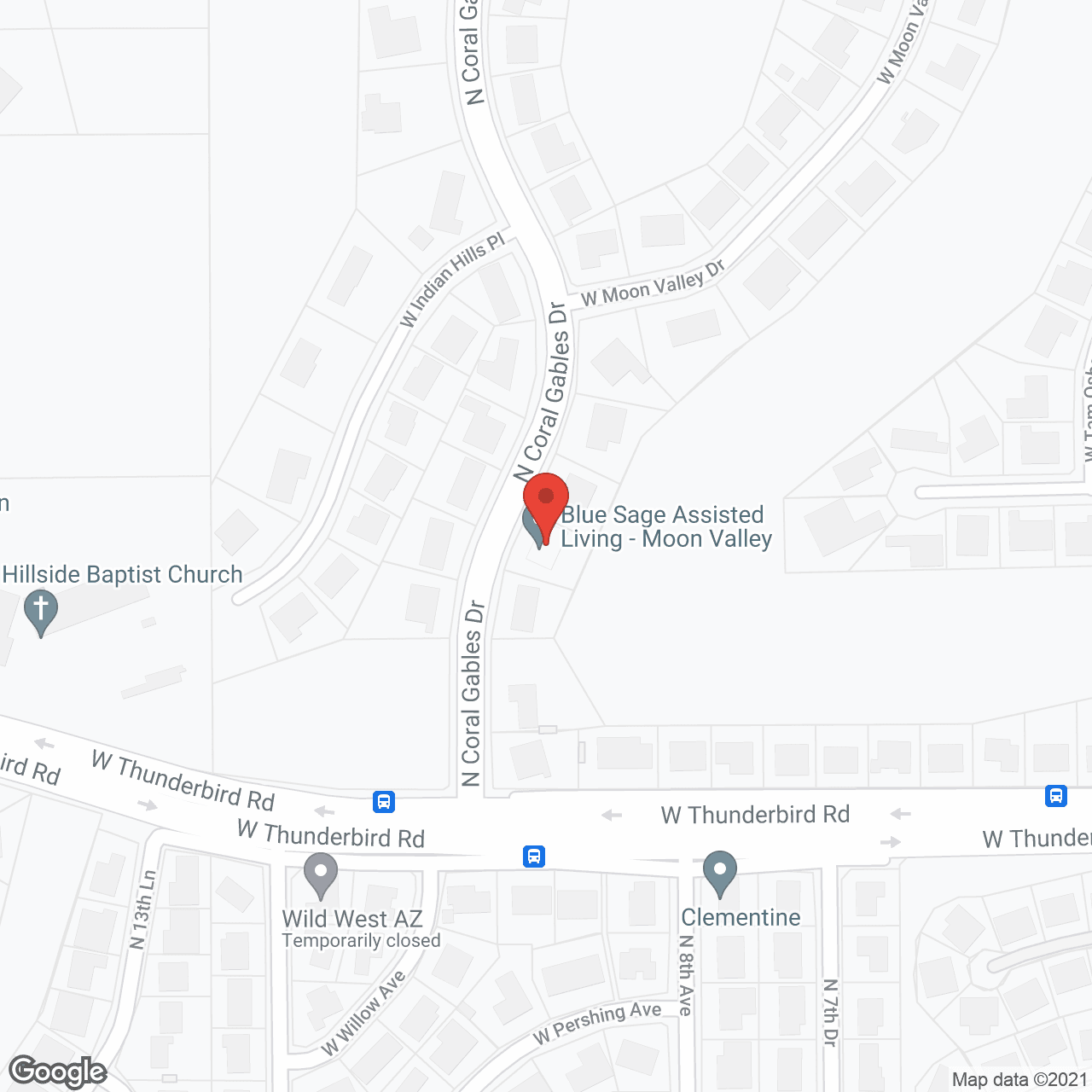 Blue Sage Assisted Living - Moon Valley in google map