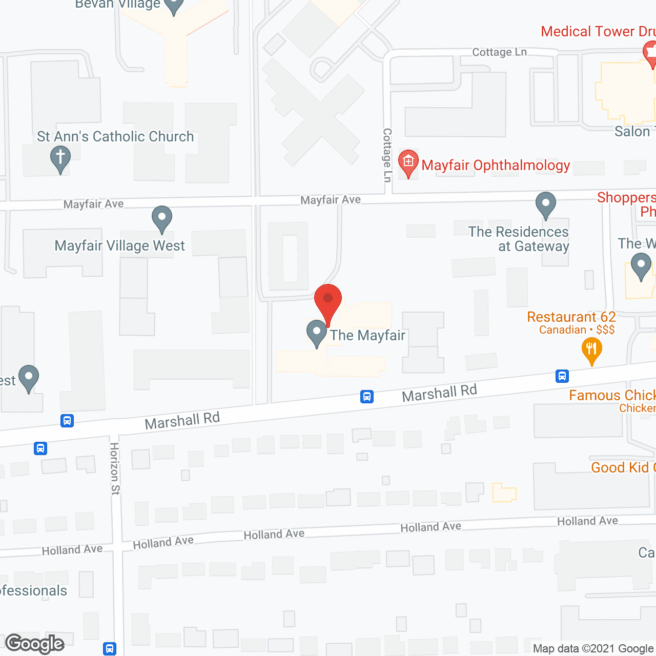 The Mayfair Senior Living and Care in google map