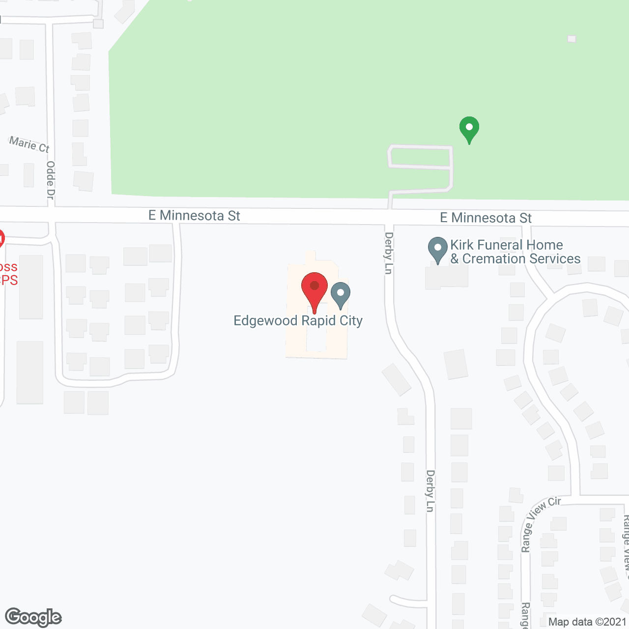 Edgewood Rapid City in google map