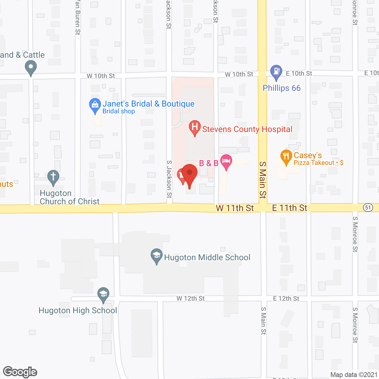Stevens County Home Health Svc in google map