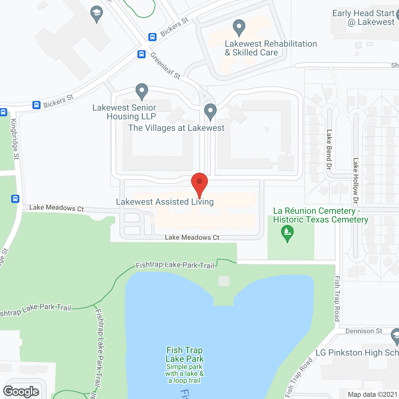 Lakewest Assisted Living in google map