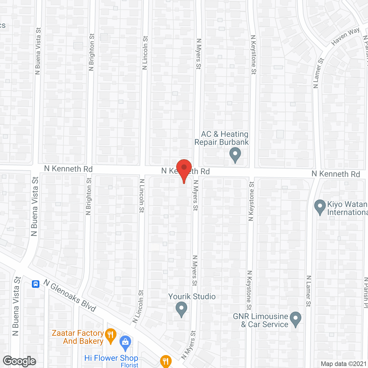 Burbank Hills Comfort Living in google map