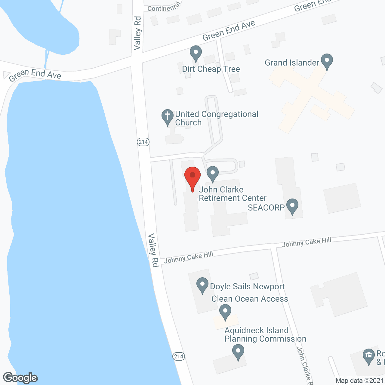 The John Clarke Retirement Center in google map
