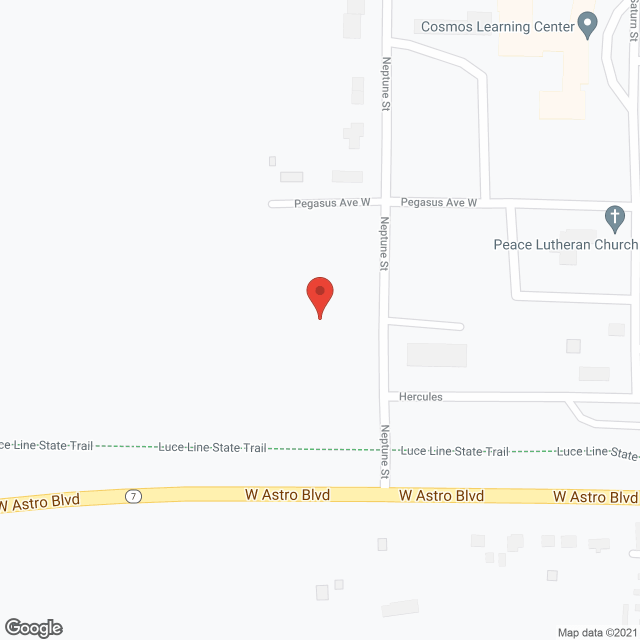 Cedar Crest of Cosmos in google map
